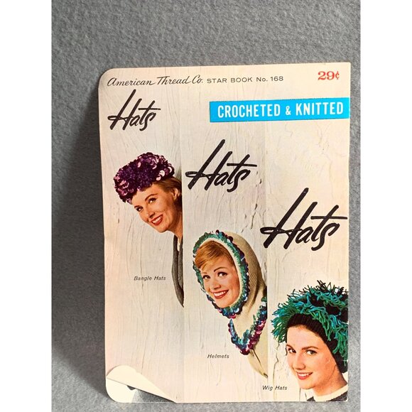 Vintage American Thread Co. Star Book No. 168: Crocheted & Knitted Hats - Picture 2 of 2